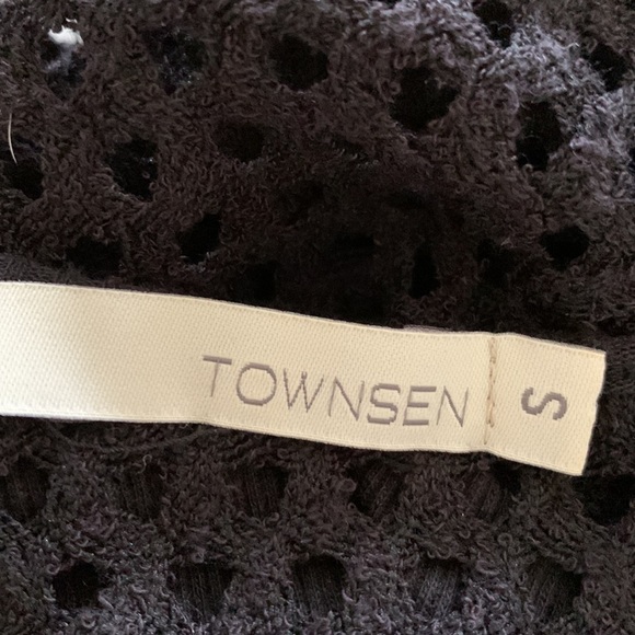 TOWNSEN BLACK MESH COTTON BLEND SLEEVELESS TOP - SIZE SMALL - Picture 5 of 7